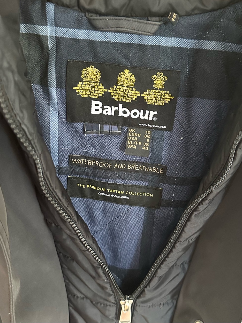 Women’s Barbour M Waterproof High Quality Jacket EUC
